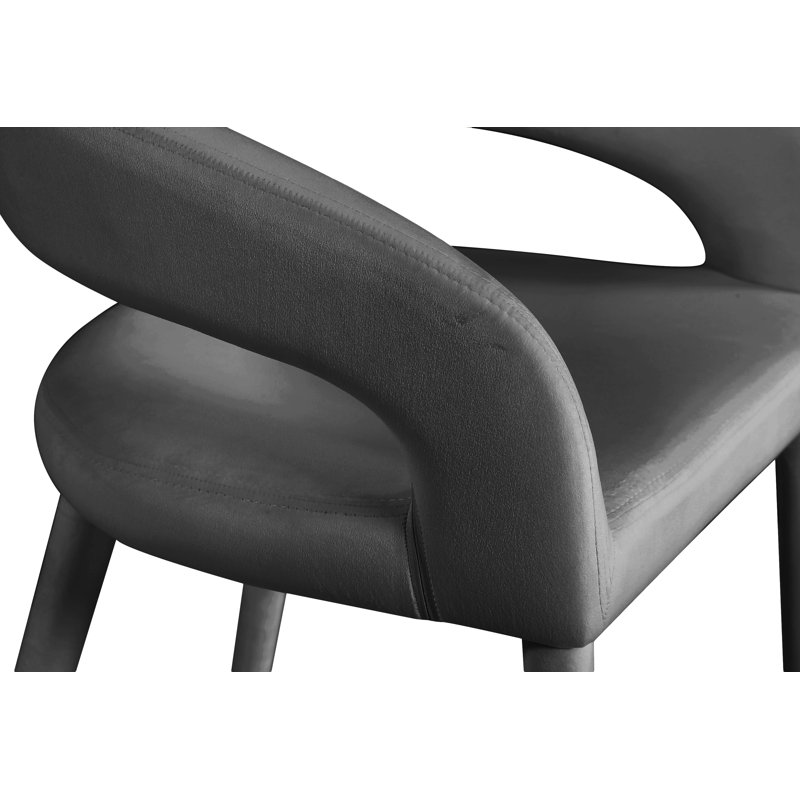 Tabouret de comptoir 26,5 po Destiny, Velours, Gris