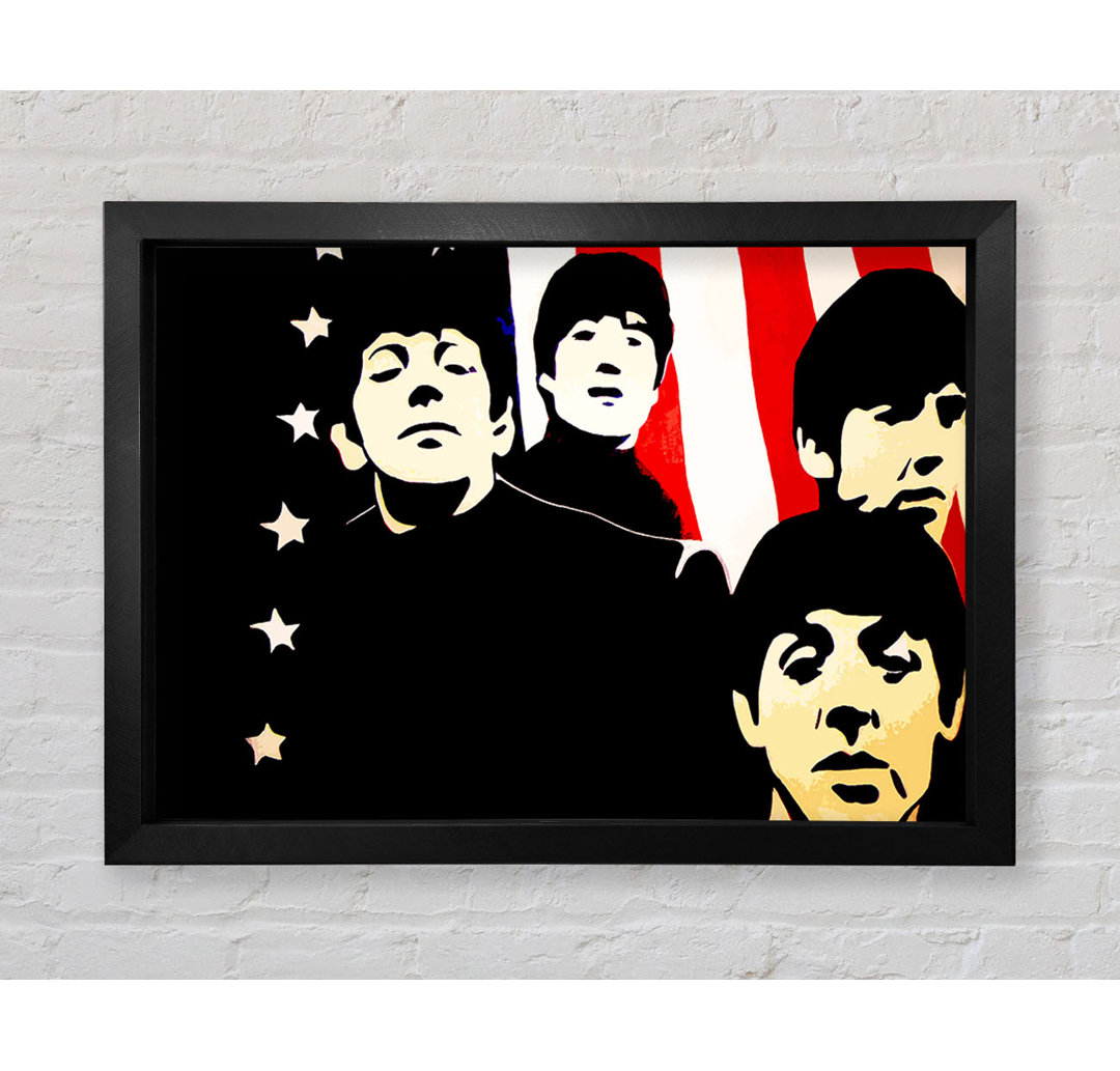 The Beatles Amerikanische Flagge - Druck