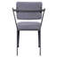 Ensemble de chaises grises et gris à dossier ouvert (ensemble de 2)