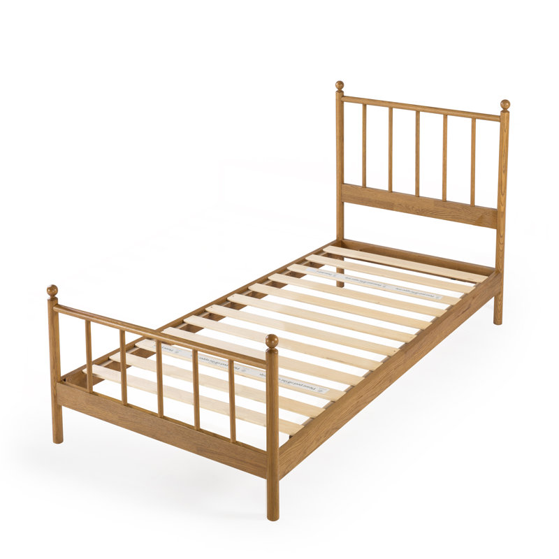Edward Solid Wood Slat Bed, Twin