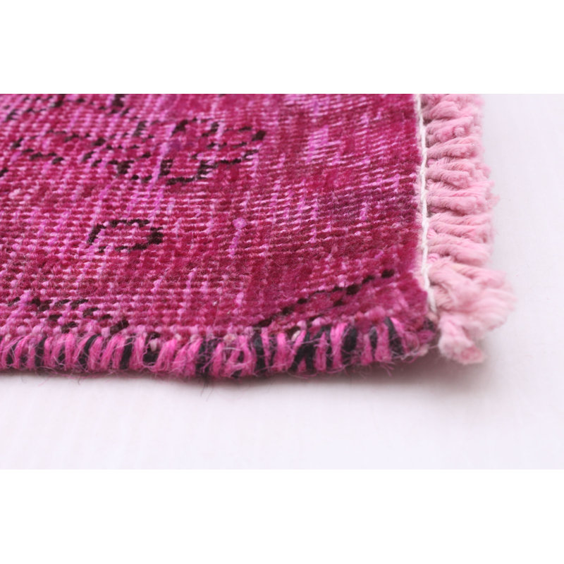 Tapis rose foncé à transition de couleur 9 po 3 po x 12 po 2 po