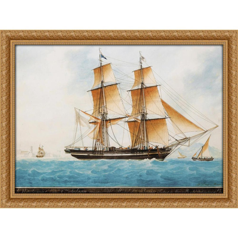 Le bateau le nautonnier, H 24 po x l 32 po