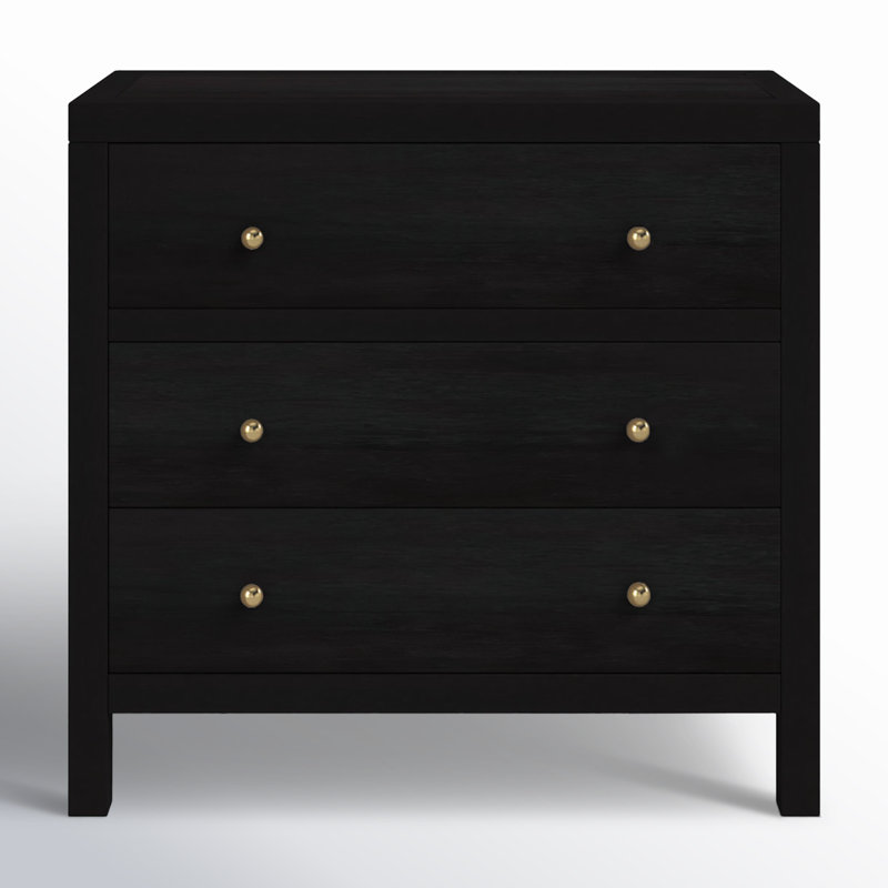 Nora 3-Drawer Chest, Antique Coffee