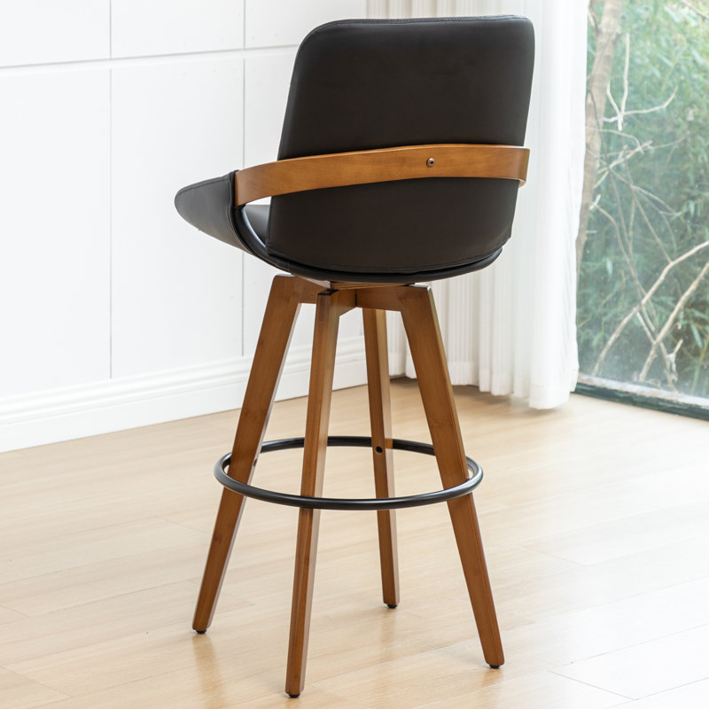 Bar Stools, Counter Stool (26.37" Seat Height), Black