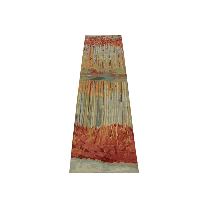 Handmade Silk and Wool Area Rug