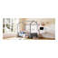 Lit double en velours pour lit double, gris-136990950