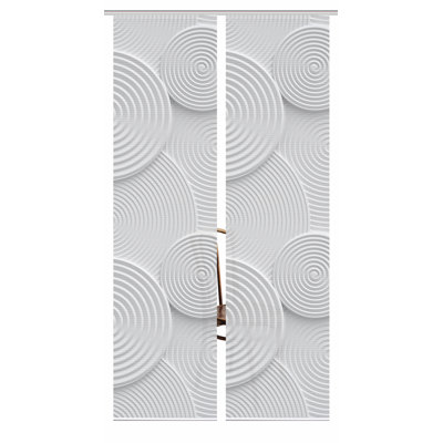 Semi Sheer Sliding Panel Pair