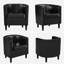 Faux Leather Accent Chair-553453633