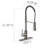 Spencer Modern Pull Down Single Handle Kitchen Faucet with 380-Degree Spout Swivel-53544697