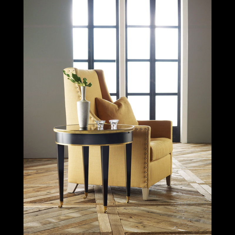 Tuxedo Glass End Table