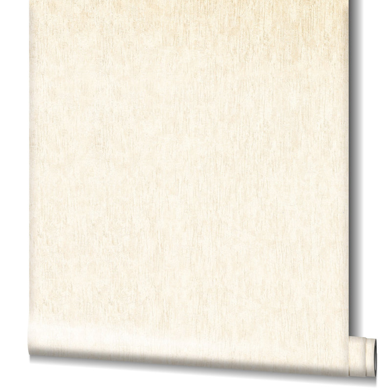 Earth Collection Textured Scratch Effect Sheen Wallpaper Roll, Cream