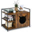 Cushing Wood Enclosed Litter Box Enclosure-2062255306