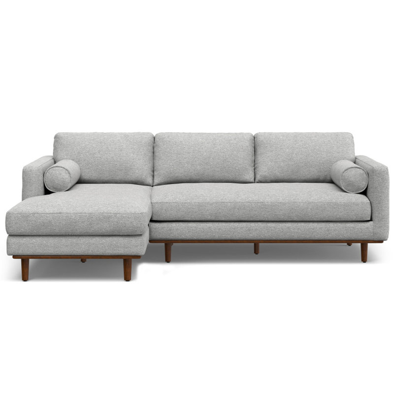 Left Sectional Sofa, Gray