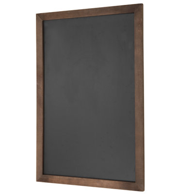 Tableau noir 36 po x 24 po avec cadre en bois rustique - panneau de menu mural pour la maison, le café et les événements