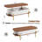 Molter 48" Oval Lift Top Coffee Table With Storage Open Shelf Living Room-1195936208