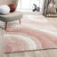 Tapis rose à motif géométrique Koo-52955659