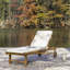 Chaise longue d'extérieur en bois d'acacia de 69 po Seabrook-565281039