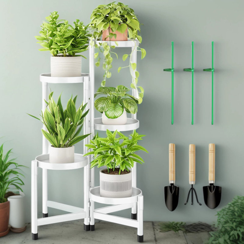 Support à plante à 5 niveaux pour l'extérieur et l'intérieur
