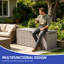 Coffre de terrasse verrouillable 200 gallons avec verrou Edrosie Inc-132784002-132784003