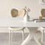Cream style sintered stone dining table-2138615127