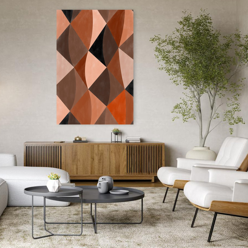 Art contemporain, art contemporain abstrait, H 48 po x l 32 po