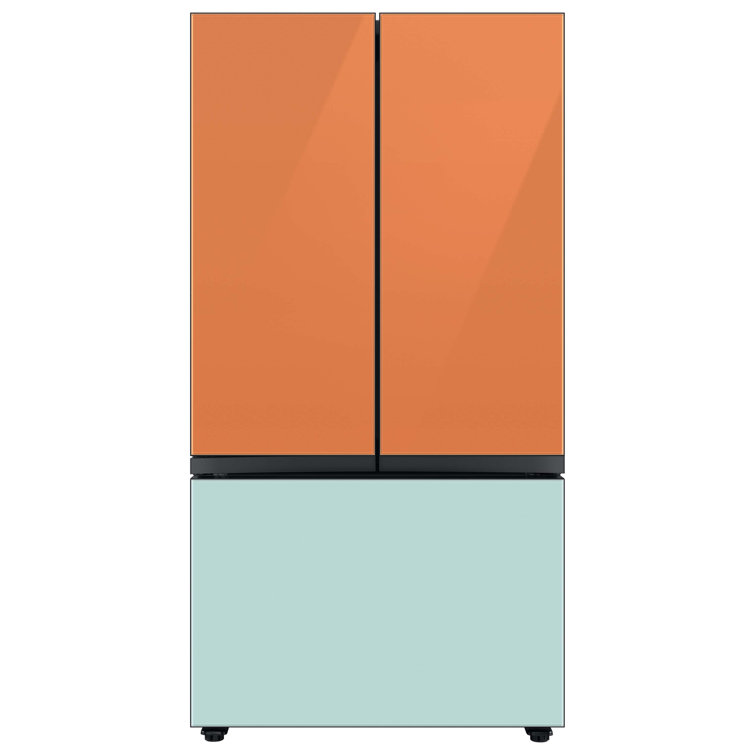 24 cu. ft. Smart Bespoke 3-Door French-Door Refrigerator with Customizable Panel Colors and AutoFill Water Pitcher in Custom Panel-Ready