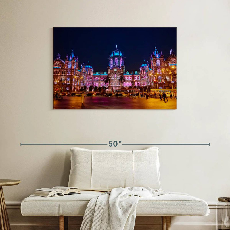 Sireci Chhatrapati Shivaji Maharaj Terminus, 26" H x 39" W