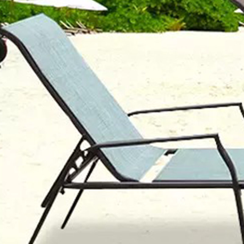Chaise longue d'extérieur en aluminium résistant à la rouille