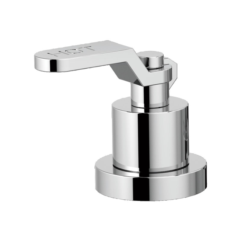 Litze® Roman Tub Faucet, Industrial Lever, Chrome
