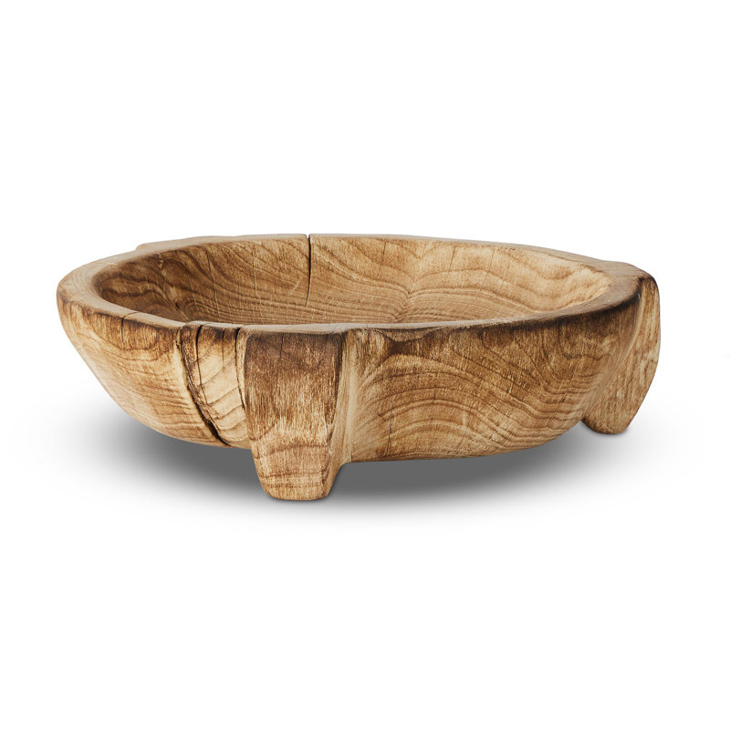 Montero Bowl, Burnt Reclaimed Solid Wood