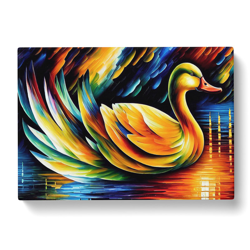 Duck Painting Vol.3 - Wrapped Canvas Painting, 40cm H x 60cm W x 3cm D