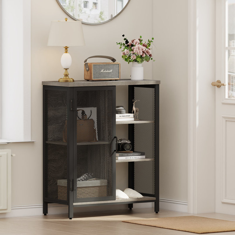 Aust 29.5'' Bar Cabinet, Gray/Black