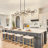 16 - Light Black Sputnik Linear Chandelier For Dining Room