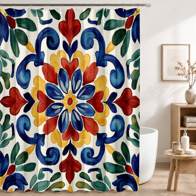 Shower Curtains with Hooks Included