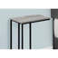 Table d'entrée moderne - Stratifié gris et sous-sol en métal