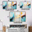 Azur bleu jaune fusion 3 - art mural abstrait-453721184-453721190