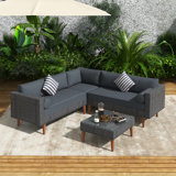 4-Pieces Outdoor Wicker Sofa Set