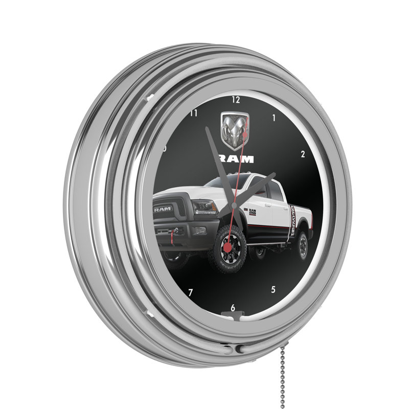 Horloge murale 14,5 po, Blanc