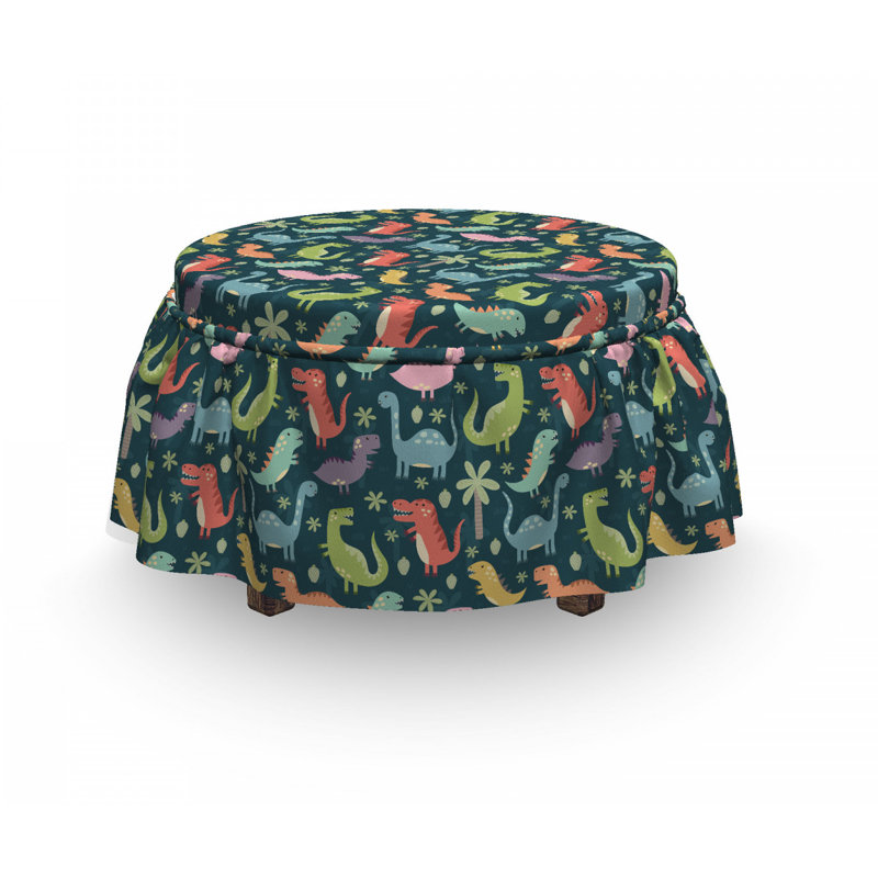 Housse pour repose-pieds jungle
