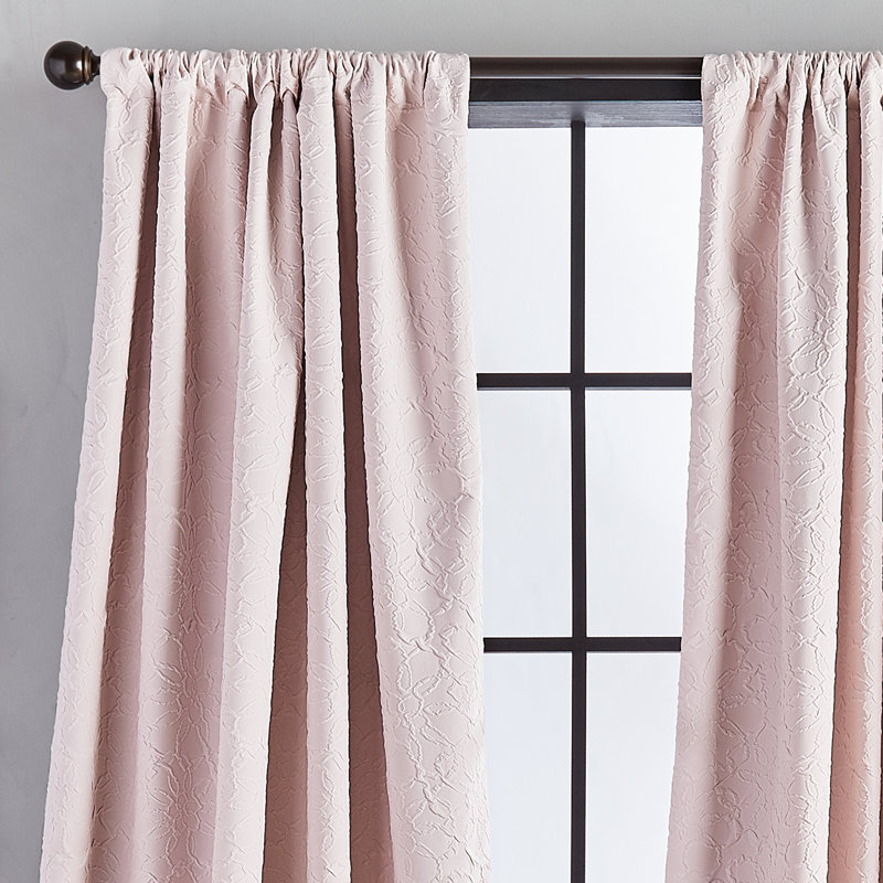 Amiyah Solid Room Darkening Thermal Rod Pocket Single Curtain Panel, 50" W x 84" L, Gray