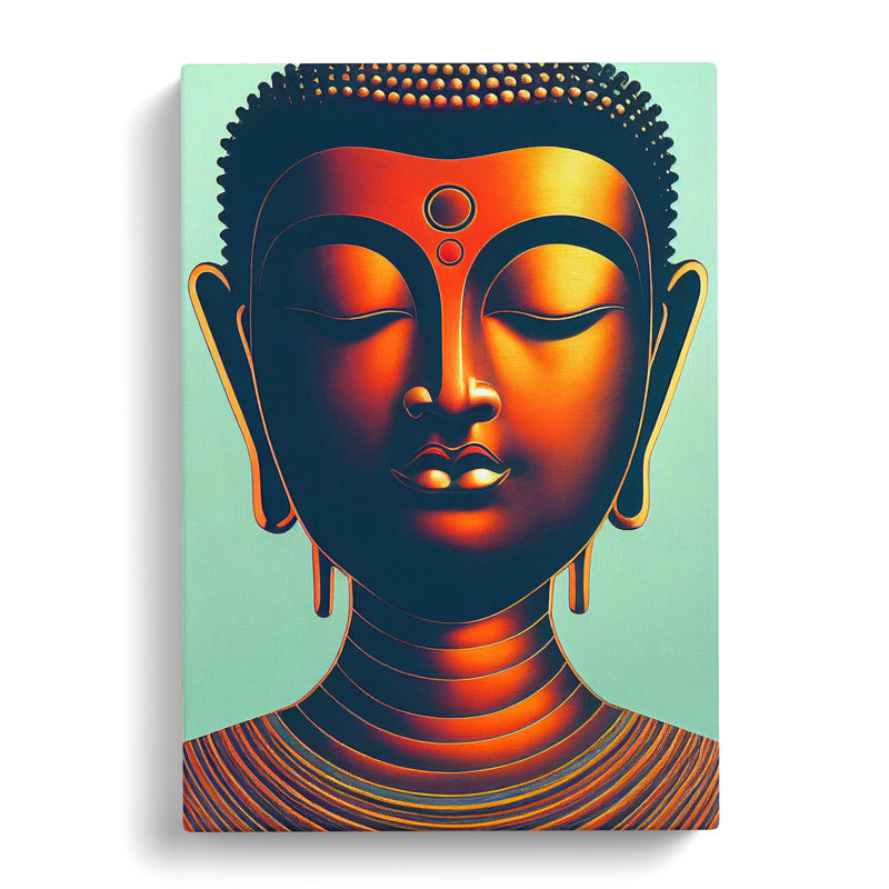 Enigmatic Buddha - Wrapped Canvas Print, 76cm H x 50cm W