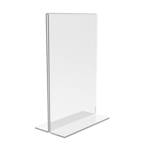 4 x 6 Upright Sign Holders Ad Menu Frame Top Load Table Tent Clear  Acrylic