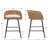 Carvin Outdoor Upholstered Bar Stools Set of 2 with Removable Cushions, Woven Counter Height Bar Chairs, Patio Dining Chairs for Garden, Pool, Lawn & Backyard-107621802