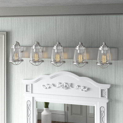 Éclairage pour salle de bain à intensité variable 5 lumières Akshay