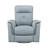 Blue Leather Upholstered Swivel Glider Reclining Chair Luxury Living Room Furniture Comfort Chair 1Pc Plush Comfort-1824052253
