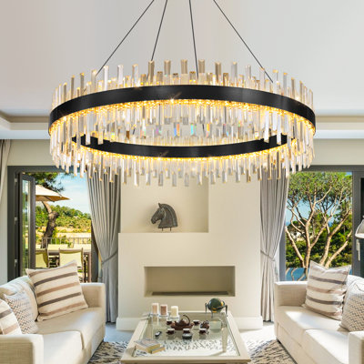 Glam Dimmable Led Crystal Chandelier