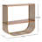 2 Piece Metal Tiered Wall Shelf