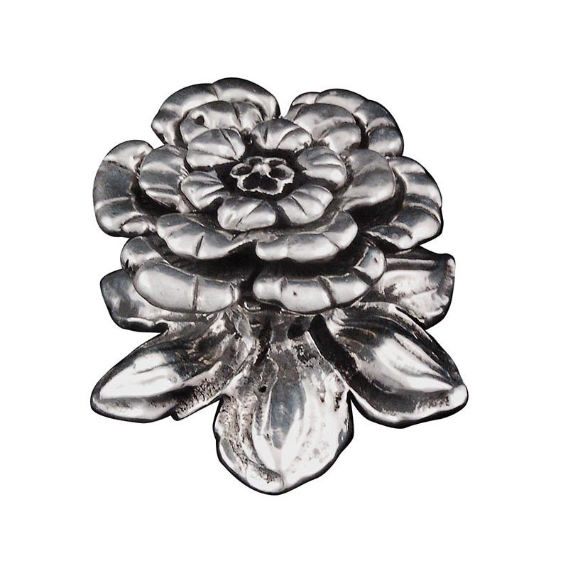 Carlotta Novelty Knob, Antique Silver