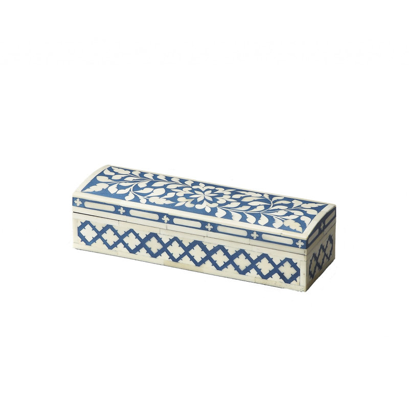 Blue Bone Inlay Storage Box Blue Bone Inlay Storage Box