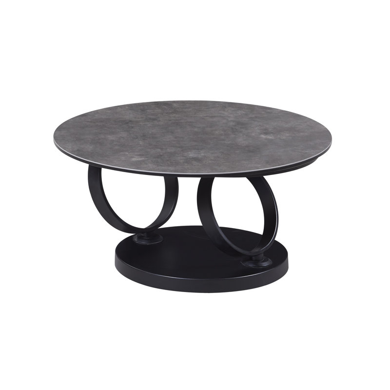 Table basse à piédestal extensible